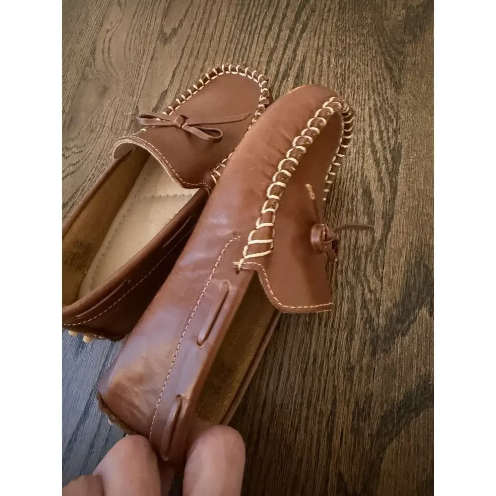 Elephantito Loafers, Natural Tan Little Kids Sz 10c